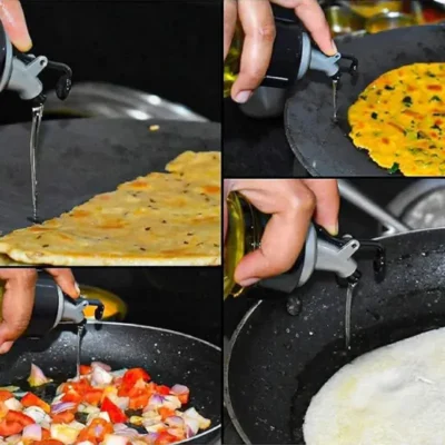 Shopsy 1L Oil Dispenser Bottle with Spray & Pour, BPA-Free Kitchen Oil Bottle Shopsy oil dispenser bottle 1l