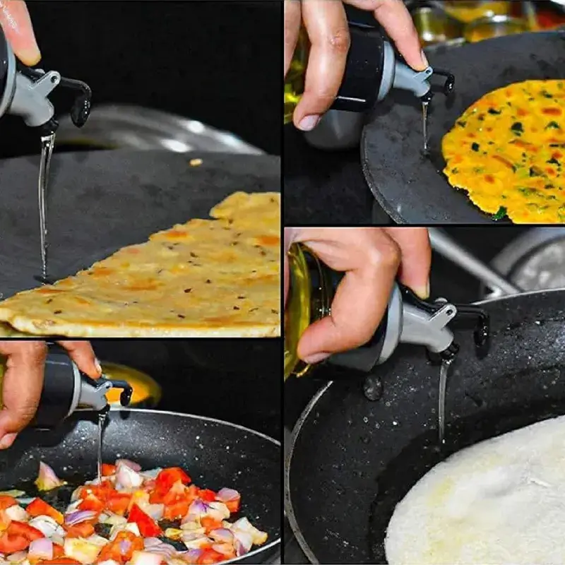 Shopsy 1L Oil Dispenser Bottle with Spray & Pour, BPA-Free Kitchen Oil Bottle Shopsy oil dispenser bottle 1l