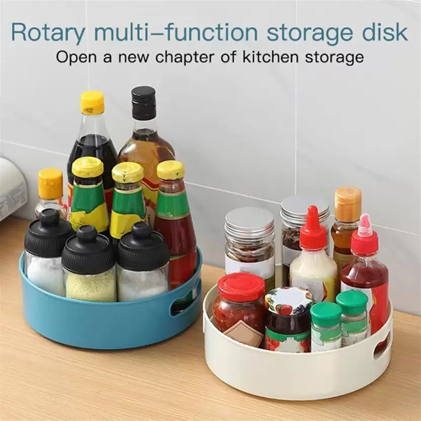 Shopsy 360° Rotating Organizer Tray for Kitchen & Pantry Storage Turntable Shopsy rotating organizer tray