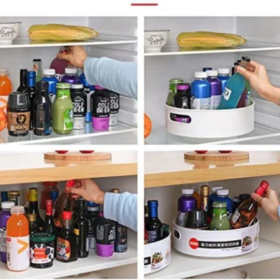 Shopsy 360° Rotating Organizer Tray for Kitchen & Pantry Storage Turntable Shopsy rotating organizer tray