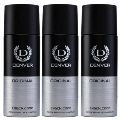 denver black code deodorant pack of 3