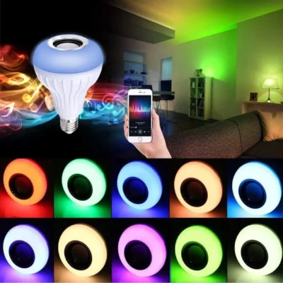 Shopsy led music light bulb bluetooth speaker