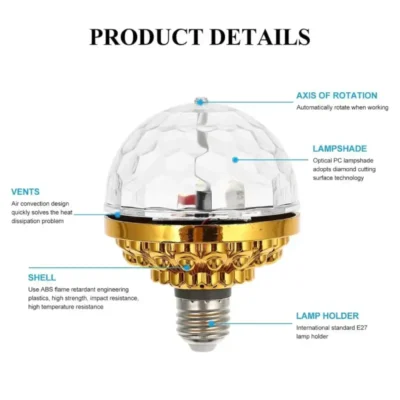 Shopsy Rotating Disco Ball Light Bulb