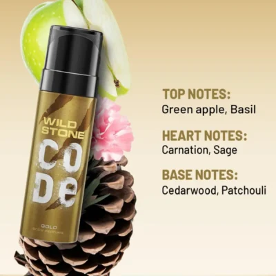 Wild Stone CODE Gold Body Perfume 150ml No Gas Long Lasting Spray wild stone code gold body perfume