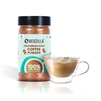 bevzilla colombian gold coffee powder