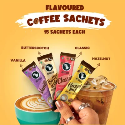 bevzilla mixed flavour coffee sachets