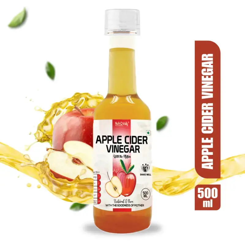 NutroVally Apple Cider Vinegar with Mother 500ml Raw ACV nutrovally apple cider vinegar