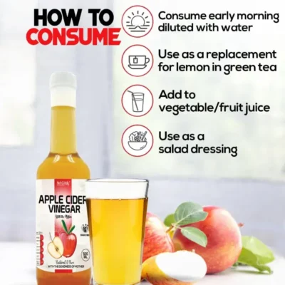 NutroVally Apple Cider Vinegar with Mother 500ml Raw ACV nutrovally apple cider vinegar