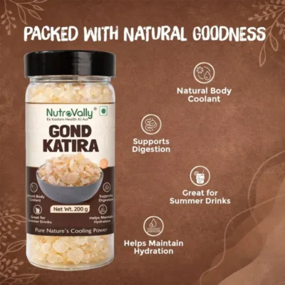 NutroVally Gond Katira 200g Pure Edible Gum Superfood nutrovally gond katira
