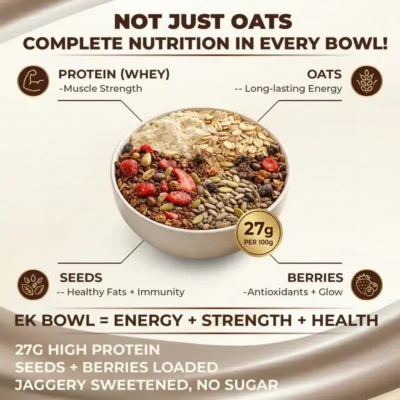 NutroVally High Protein Oats 350g with Jaggery & Seeds nutrovally high protein oats
