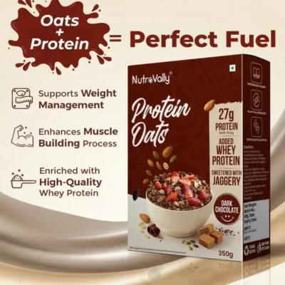 NutroVally High Protein Oats 350g with Jaggery & Seeds nutrovally high protein oats
