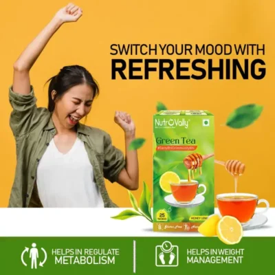 NutroVally Green Tea with Honey & Lemon 25 Tea Bags nutrovally honey lemon green tea