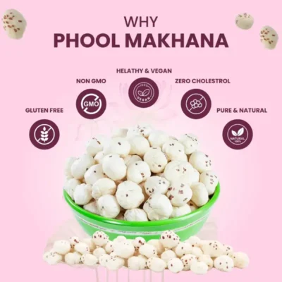 NutroVally Phool Makhana 200g Roasted Fox Nuts Snack nutrovally phool makhana