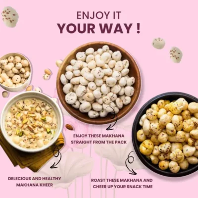 NutroVally Phool Makhana 200g Roasted Fox Nuts Snack nutrovally phool makhana