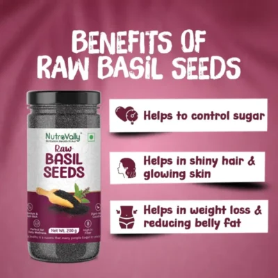 nutrovally raw basil seeds