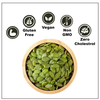 NutroVally Raw Pumpkin Seeds 200g Protein & Fiber Rich Superfood nutrovally raw pumpkin seeds