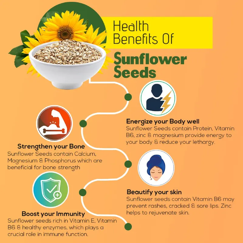 NutroVally Raw Sunflower Seeds 200g Protein & Fiber Rich Seeds nutrovally raw sunflower seeds