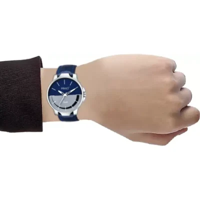 PIRASO 42-BL Blue Dial Blue Leather Strap Men’s Watch piraso 42-bl blue leather strap mens watch