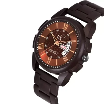 piraso d&d 12 brown chain mens watch