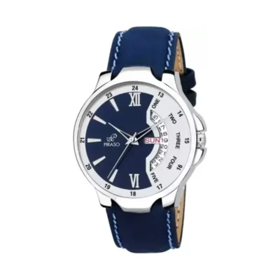 piraso pr2922 blue leather strap mens watch