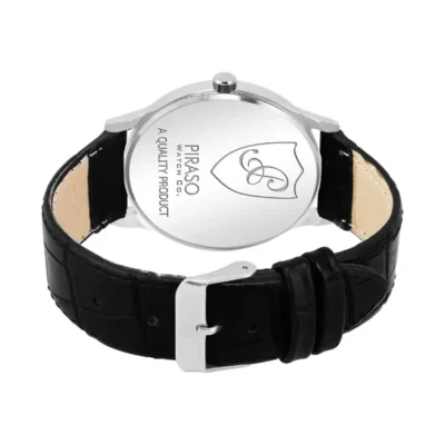 PIRASO White Dial Black Strap Men’s Watch SX TIMES piraso white dial black strap mens watch
