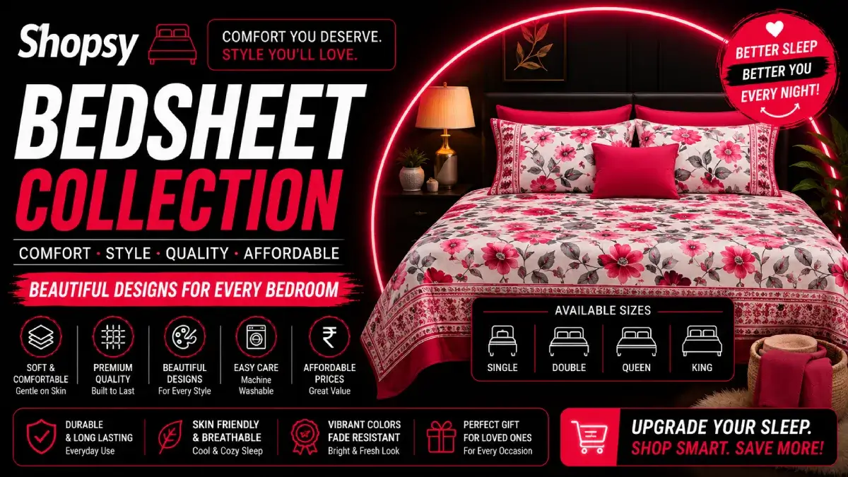 Shopsy Bedsheet
