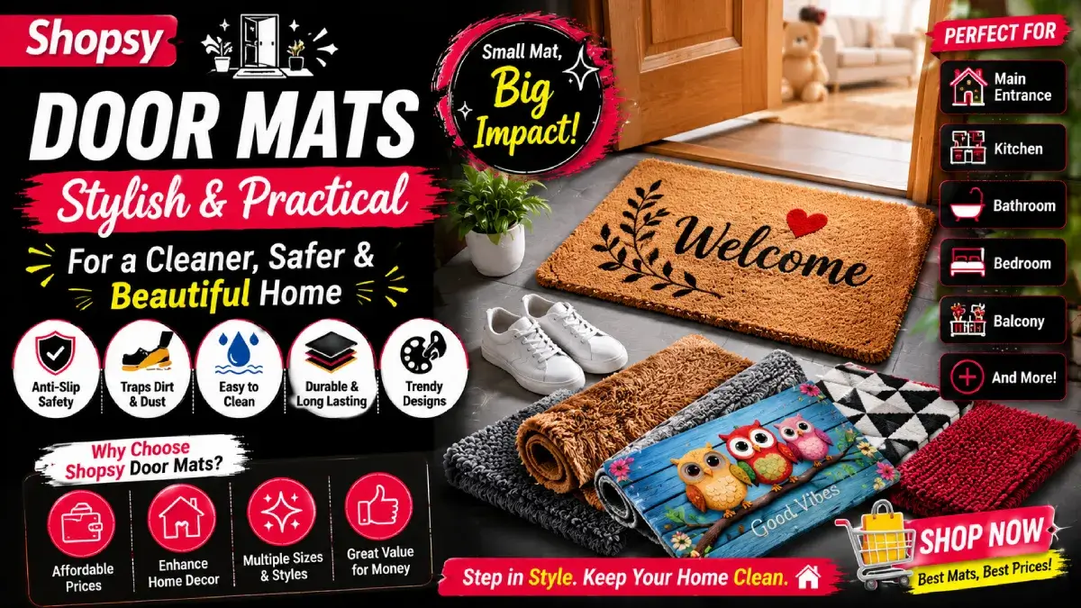 Shopsy Door Mat: Stylish, Practical & Affordable Mats for Every Home Entrance (2026) Shopsy Door Mat