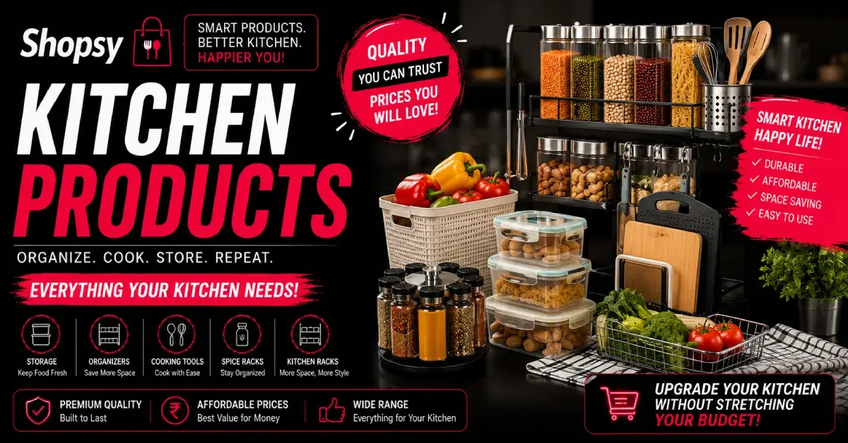 Shopsy Kitchen Products: Smart Kitchen Essentials, Organization Tips & Buying Guide (2026) Shopsy Kitchen Products