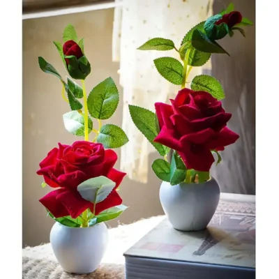Shopsy Artificial Rose Plants with Pots