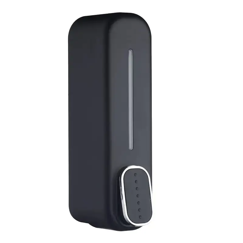 Shopsy Wall-Mounted 350ml Black Soap Dispenser with Lock Shopsy Wall-Mounted Black Soap Dispenser