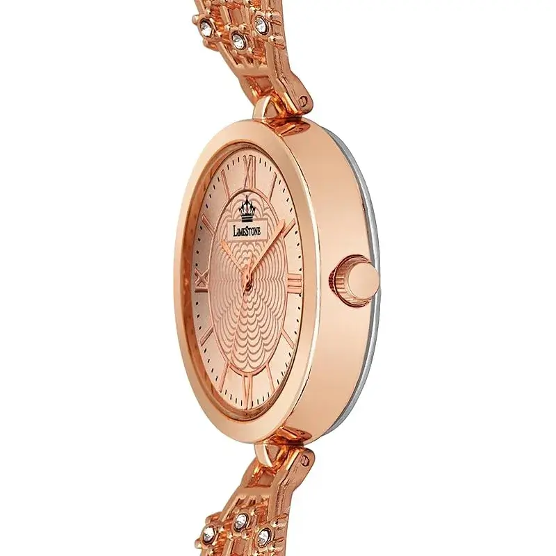 LIMESTONE LS1504 Rose Gold Luxury Women’s Watch limestone ls1504 rose gold womens watch
