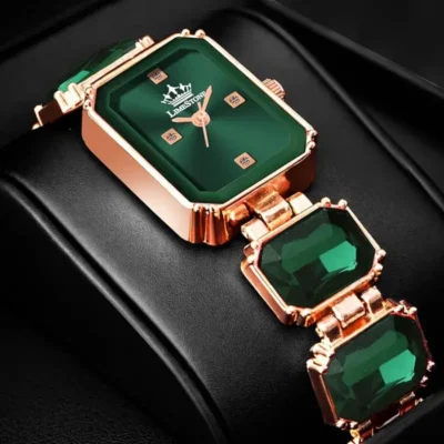 limestone ls1517 green dial womens watch