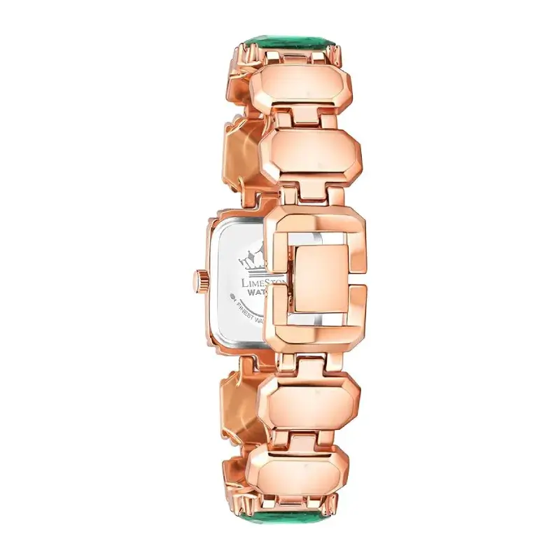 LIMESTONE LS1517 Green Dial Rose Gold Women’s Watch limestone ls1517 green dial womens watch