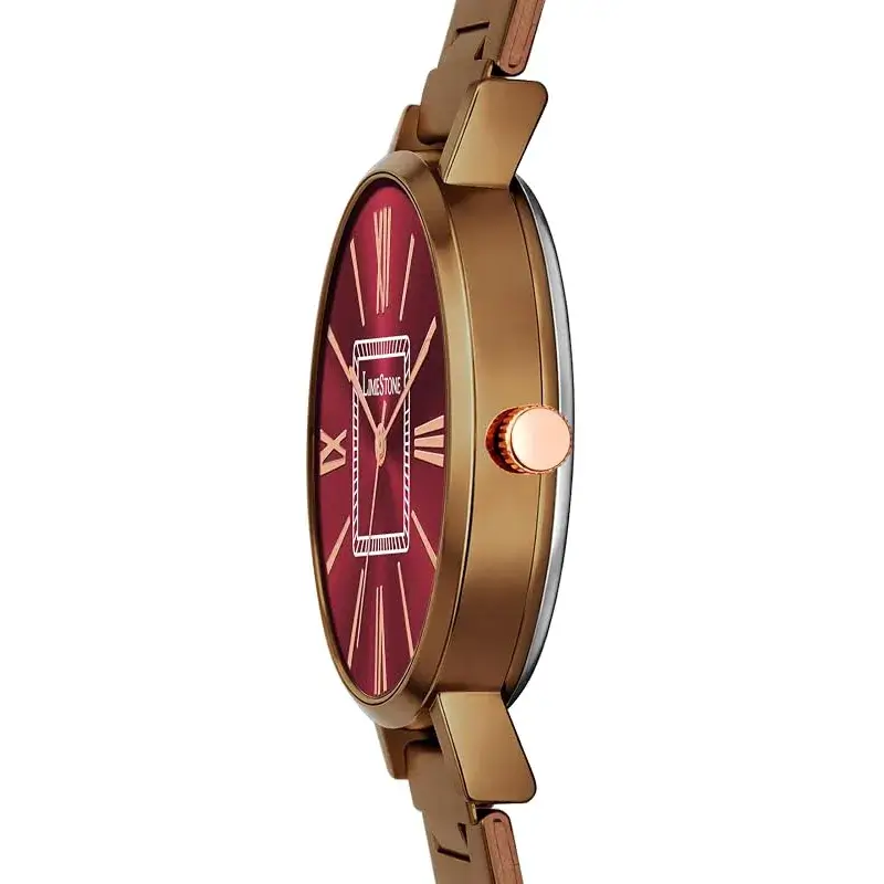 LIMESTONE LS1522 Brown Dial Rose Gold Women’s Watch limestone ls1522 brown dial womens watch