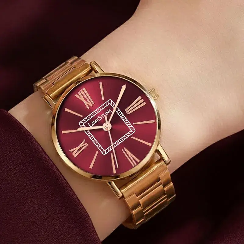 LIMESTONE LS1522 Brown Dial Rose Gold Women’s Watch limestone ls1522 brown dial womens watch