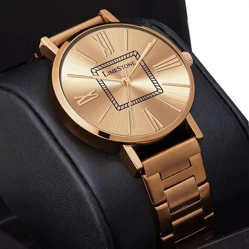 LIMESTONE LS1524 Rose Gold Dial Rose Gold Women’s Watch limestone ls1524 rose gold womens watch