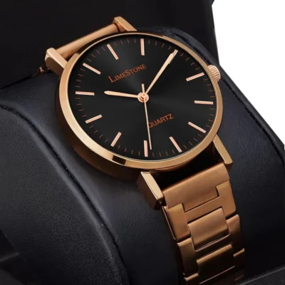 limestone ls1526 rose gold womens watch