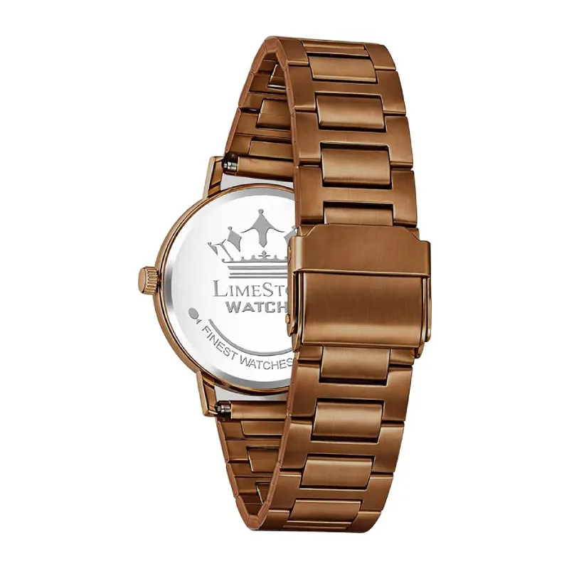 LIMESTONE LS1526 Rose Gold Chain Women’s Watch limestone ls1526 rose gold womens watch