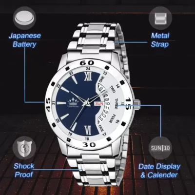 limestone ls2820 fk blue white dial mens watch