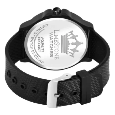 LIMESTONE LS2972 Black Dial Black Mesh Strap Men’s Watch limestone ls2972 black mesh strap mens watch