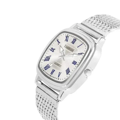 limestone ls3256 silver mesh chain mens watch