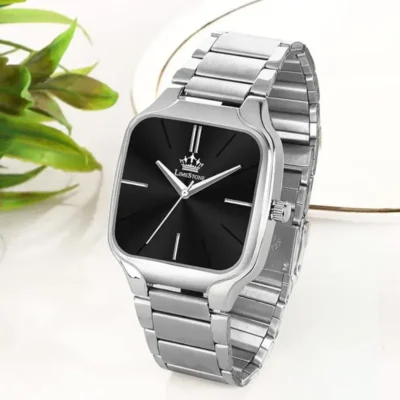 limestone ls3317 black square dial mens watch