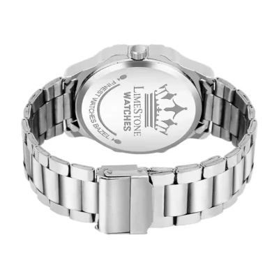 LIMESTONE OTUS0002 3D Black Dial Silver Chain Watch limestone otus0002 3d black dial chain watch