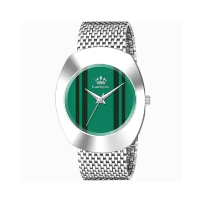 limestone radd001 green dial mesh mens watch