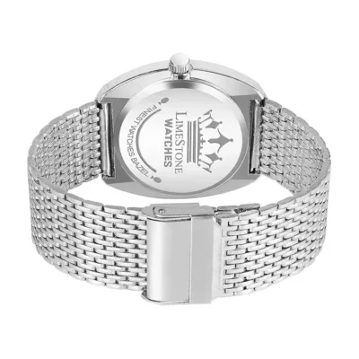 LIMESTONE IZIPIZI RADD006 Green Dial Silver Mesh Chain Men’s Watch limestone radd001 green dial mesh mens watch