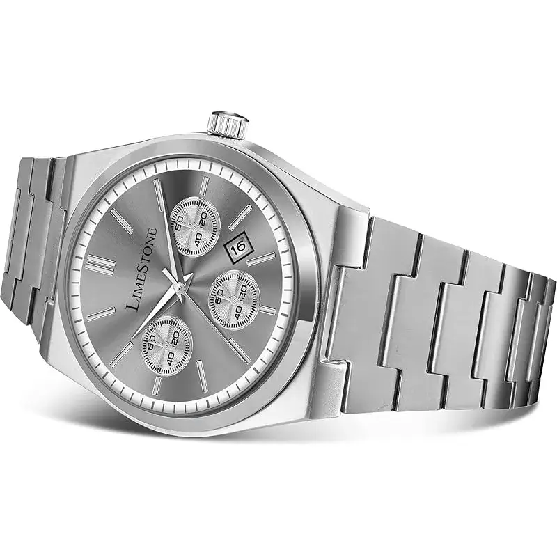 LIMESTONE TSOT107 Grey Dial Stainless Steel Men’s Watch limestone tsot107 grey dial mens watch
