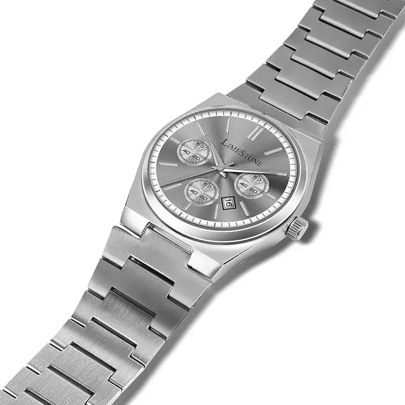 LIMESTONE TSOT107 Grey Dial Stainless Steel Men’s Watch limestone tsot107 grey dial mens watch