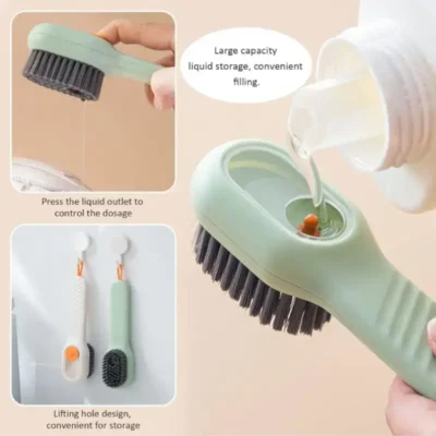 Shopsy Multifunctional Liquid Shoe Brush with Soap Dispenser Shopsy Multifunctional Liquid Shoe Brush with Soap Dispenser