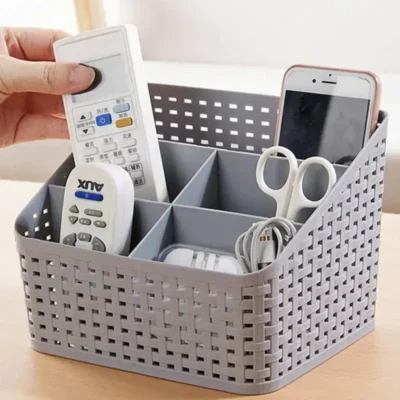 Shopsy 5-Section Multipurpose Plastic Desk Organizer