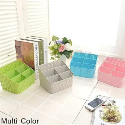 Shopsy 5-Section Multipurpose Plastic Desk Organizer